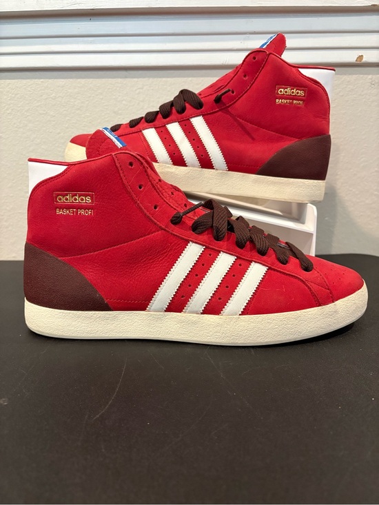 adidas Other - Adidas Basket Profi Red Suede High Top Sneakers Men’s Size 11.5 G60894 Worn Once